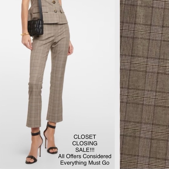 Veronica Beard Pants - NWT Veronica Beard Arte Plaid High Rise Slim Trouser Pants Academia Designer 0
